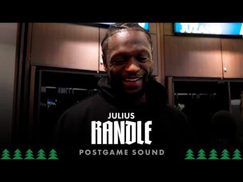 "The Crowd Gave Us The Energy To Compete." | Julius Randle Postgame Sound | 1.11.26