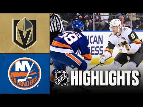 Golden Knights vs. Islanders | NHL Highlights | December 09, 2025