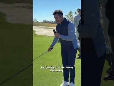 Rory McIlroy provides a simple drill to help you practice chipping. #MG5 #TeamTaylorMade