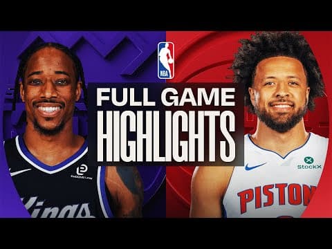 KINGS at PISTONS | FULL GAME HIGHLIGHTS | January 25, 2026
