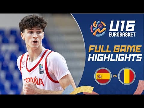 Spain 🇪🇸 vs Romania 🇷🇴 | Highlights | FIBA U16 EuroBasket 2025