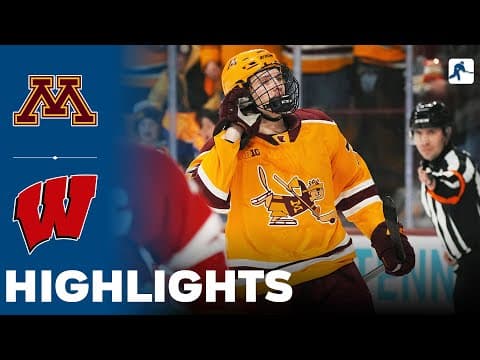 Minnesota vs Wisconsin | NCAA College Hockey | Highlights - January 31, 2026