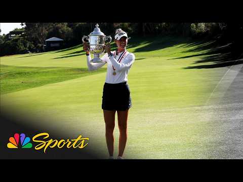 Nelly Korda awarded U.S. Women's Open trophy after win | Golf on NBC Sports