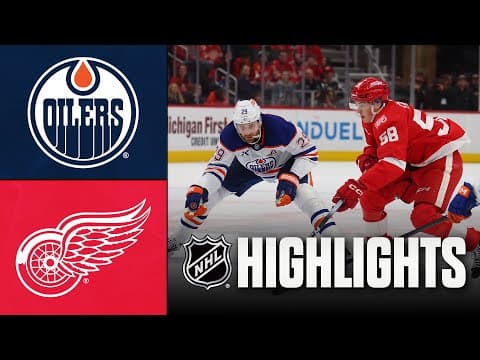 NHL Highlights | Oilers vs. Red Wings | October 19, 2025
