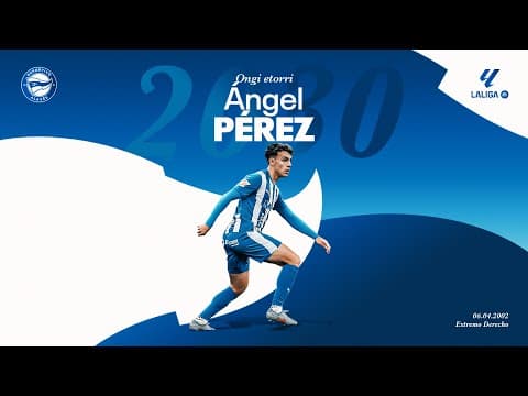 Ángel Pérez, valor presente y futuro para el Deportivo Alavés