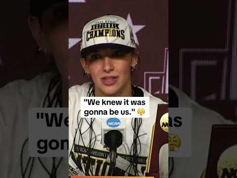 The Aggies didn't have any doubts about winning the Natty 🔥