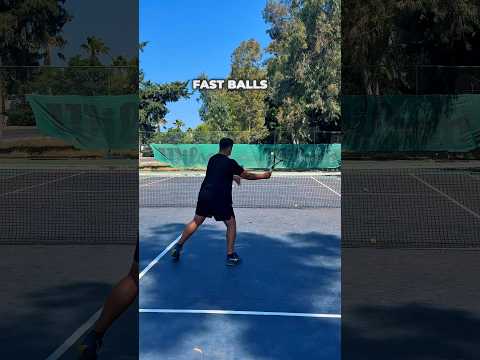 This is how you deal with fast balls at the net 🎾