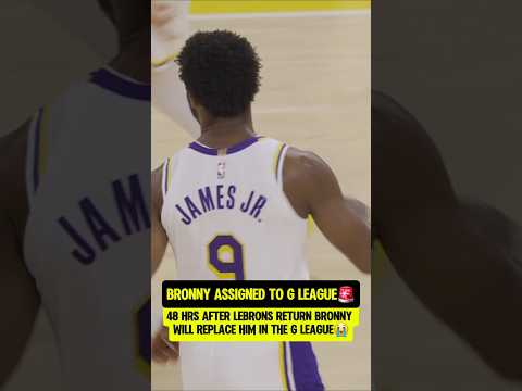 Bronny REPLACES LeBron in G League😭