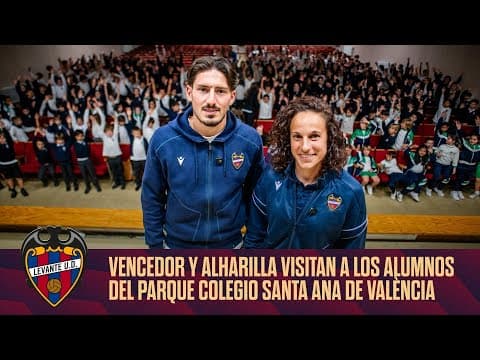 Unai Vencedor y María de Alharilla visitan a los alumnos del Parque Colegio Santa Ana de Valencia