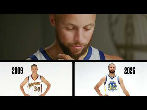 Stephen Curry reacts to photos from his first media day in the NBA 📸 | NBA Today