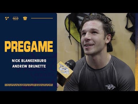 Nick Blankenburg & Andrew Brunette Pregame: Nov. 10, 2025