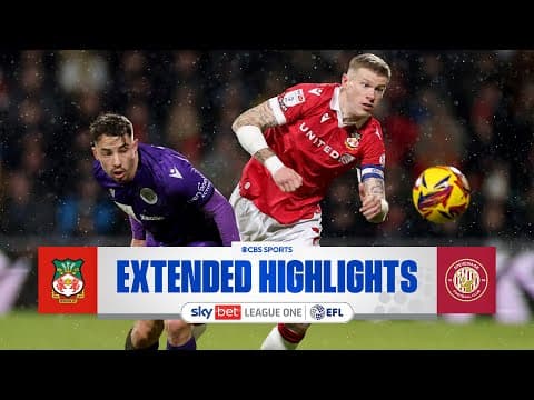 Wrexham vs. Stevenage: Extended Highlights | EFL League One | CBS Sports Golazo