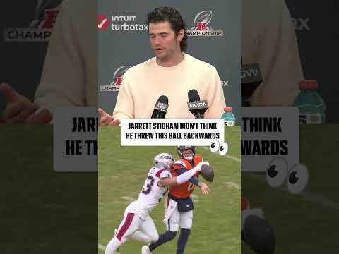 Jarrett Stidham on his turnover that led to the Patriots' only TD of the game