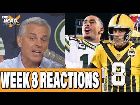 NFL WEEK 8 REACTIONS: Packers-Steelers, Jordan Love ELITE + Cowboys | THE HERD w/ Colin Cowherd