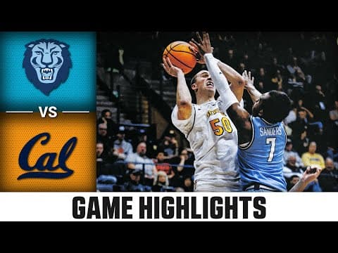 Columbia vs. Cal Game Highlights | 2025-26 ACC Men's Basketball