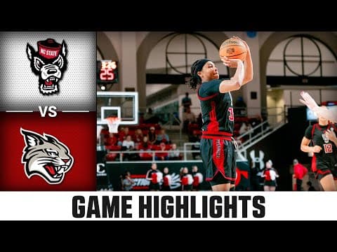 NC State vs. Davidson Game Highlights | 2025-26 ACC Women's Basketball