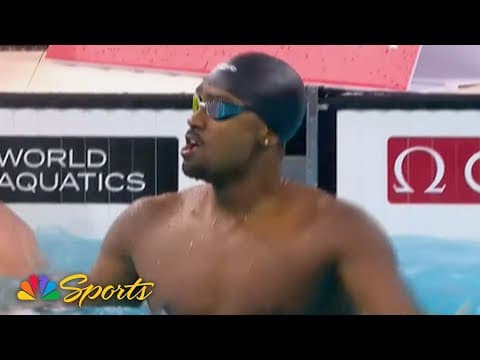 Canada's Josh Liendo STUNS for 100m butterfly world record at Toronto World Cup | NBC Sports