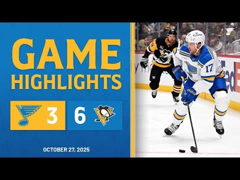 Game Highlights: Penguins 6, Blues 3