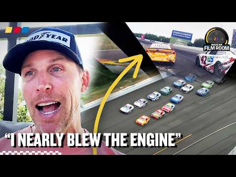 One Mistake Nearly Cost Denny Hamlin the Win at Pocono | NASCAR Film Room