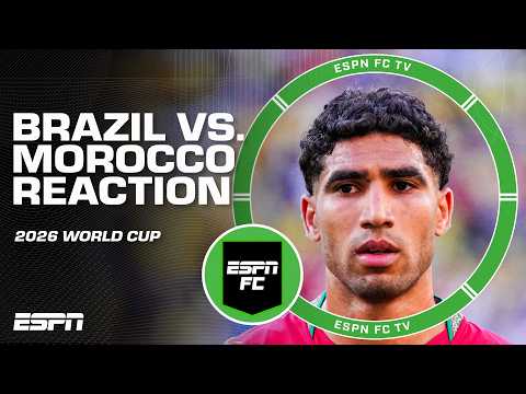 Brazil vs. Morocco REACTION 👀 Who will win Group C? | ESPN FC
