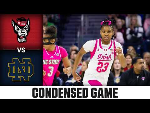 NC State vs. Notre Dame Condensed Game | 2025-26 ACC Women's Basketball