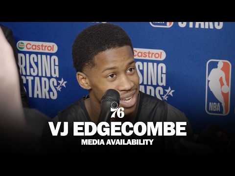 NBA Rising Stars Media Availability 🎙️ | VJ Edgecombe | 02.13.26