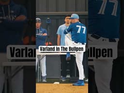 Louis Varland is ALREADY warming up in the bullpen 😤 #MLB #BlueJays #Toronto