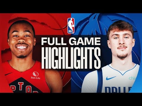 RAPTORS at MAVERICKS | FULL GAME HIGHLIGHTS | October 26, 2025