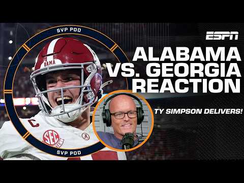 'Ty Simpson was FANTASTIC' 👏 SVP REACTS to Alabama's win over Georgia 😤 | SVPod