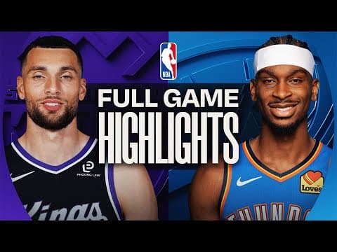 KINGS at THUNDER | FULL GAME HIGHLIGHTS | October 28, 2025