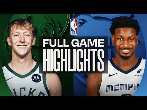 BUCKS at GRIZZLIES | FULL GAME HIGHLIGHTS | December 26, 2025