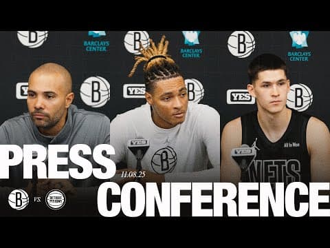 Jordi Fernández, Noah Clowney, and Egor Dëmin Postgame Press Conferences vs Detroit