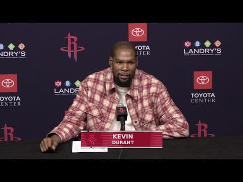 Kevin Durant with a Press Conference l Rockets vs Wizards