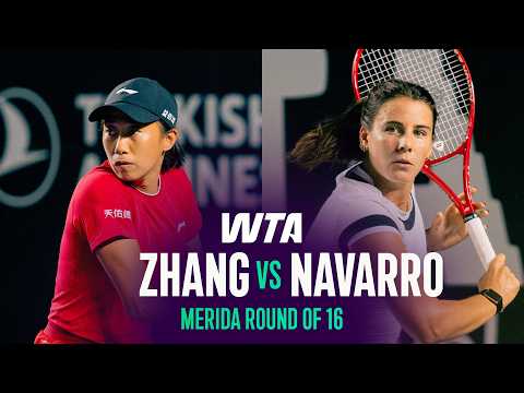 Shuai Zhang vs. Emma Navarro | 2026 Merida Round of 16 | WTA Match Highlights