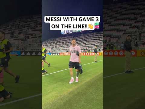 Messi pulling up to Game 3 👋