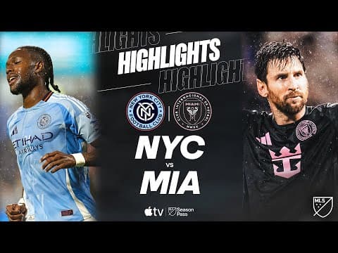 New York City FC vs. Inter Miami CF | Full Match Highlights | Audi MLS Cup Playoffs Clinched!