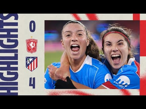 Twente 0-4 Atlético de Madrid Femenino | ⚽ Amaiur, Bartel, Jensen & Fiamma | HIGHLIGHTS, UWCL, MD4
