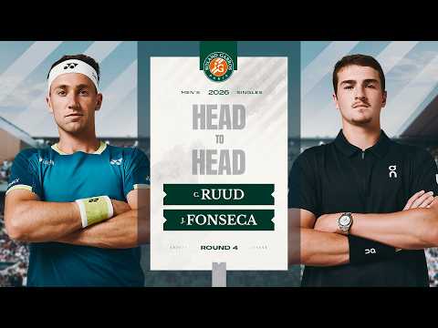Ruud vs Fonseca Round 4 Head to Head | Roland-Garros 2026