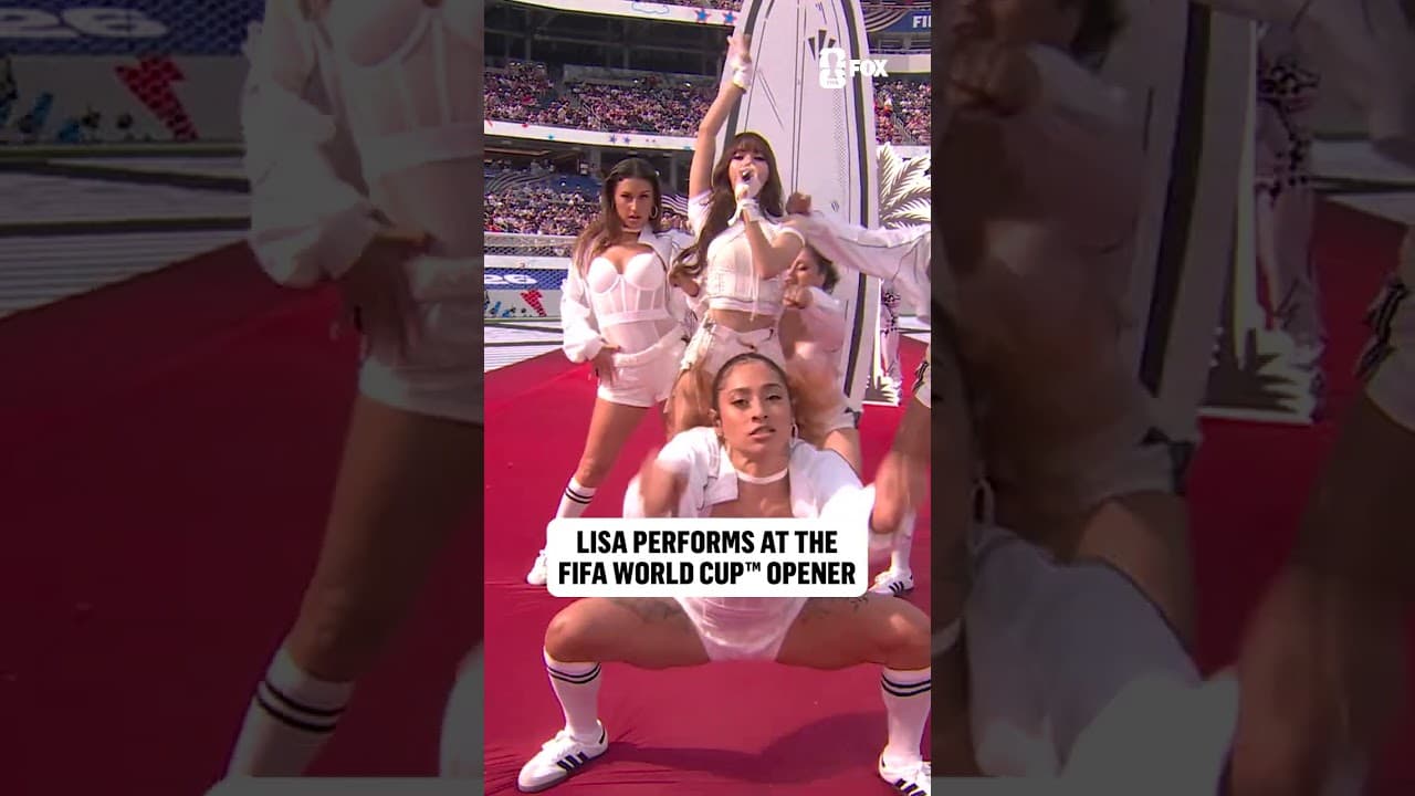 LISA bringing the 🔥 before USA vs Paraguay