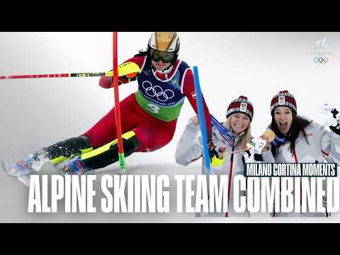 Austria Takes Gold!🥇🇦🇹 | Women's Alpine Skiing Team Combined | Milano Cortina Moments
