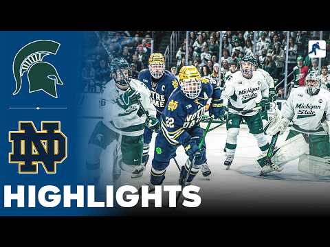 Michigan State vs Notre Dame | NCAA College Hockey | Highlights - February 20, 2026