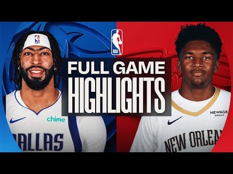 MAVERICKS at PELICANS | FULL GAME HIGHLIGHTS | December 22, 2025