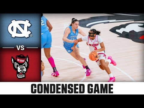 North Carolina vs. NC State Condensed Game | 2025-26 ACC Women's Basketball