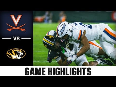 Virginia vs. Missouri Game Highlights | 2025 ACC Football