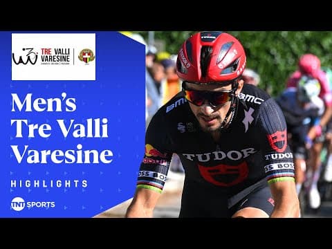 RIDING SOLO! 🔥 | 2025 Men's Tre Valli Varesine Race Highlights | TNT Sports Cycling