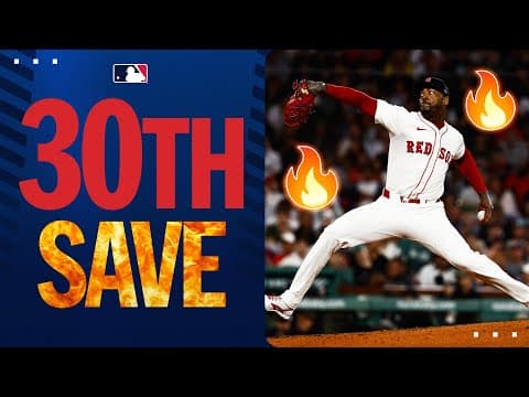 Aroldis Chapman puts the finishing touches on his 30th save! 🔥(Red Sox steer clear of a sweep!)