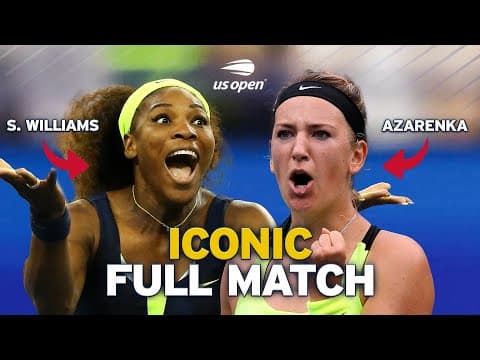 Serena Williams vs. Victoria Azarenka Iconic Full Match | US Open 2012 Final