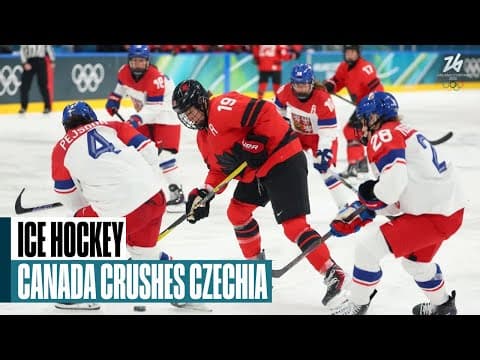 Canada crushes Czechia 5-1 in women's hockey