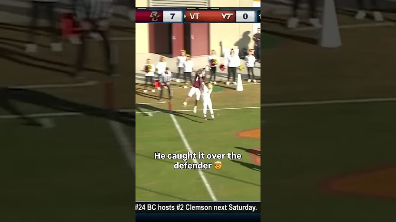 That was perfectly placed 👏 #virginiatech #accfootball #collegefootball