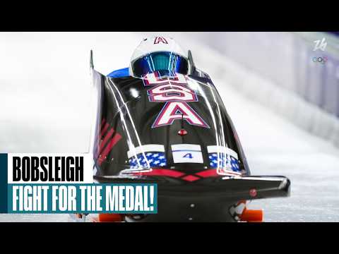 U.S. in medal contention after Run 2 of two-man bobsled